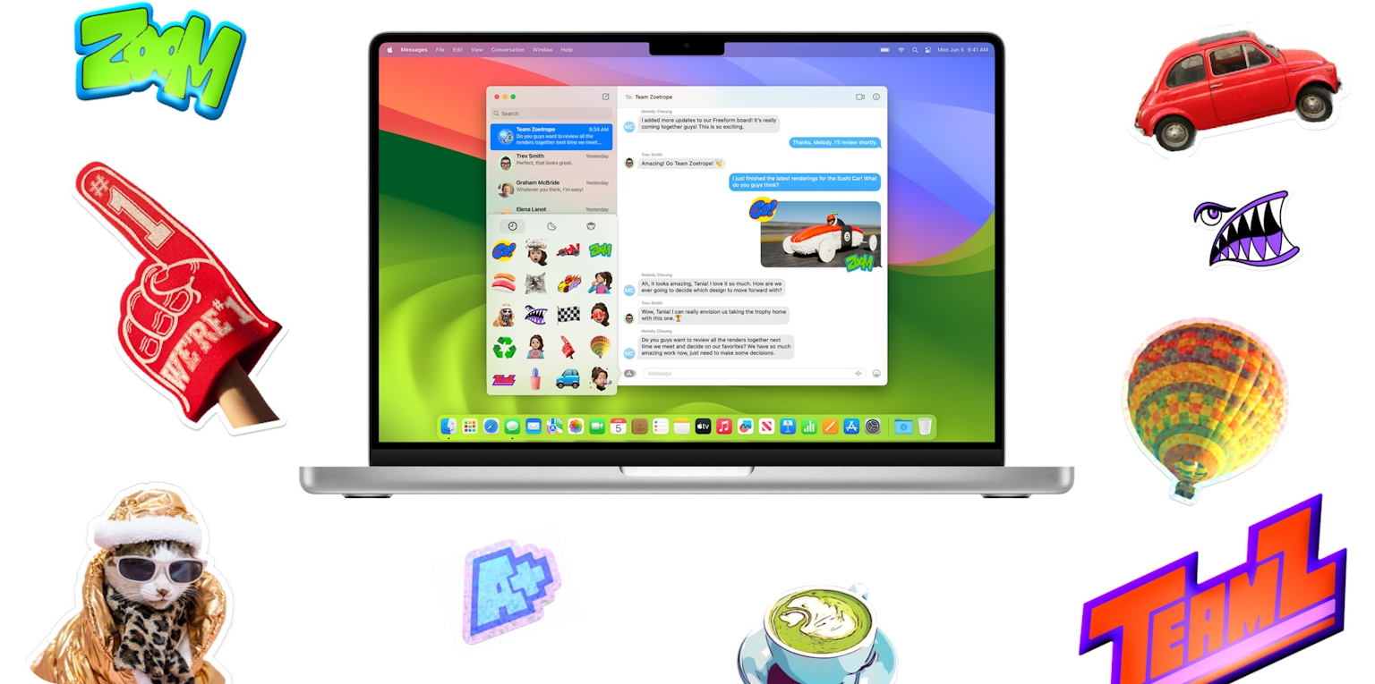 macOS Message Stickers Feature
